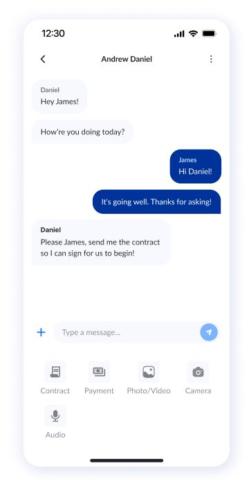 App preview on phone